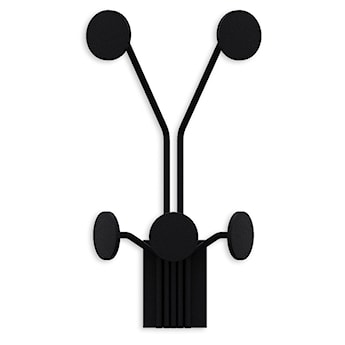 Wieszak ścienny Giraffe metalowy czarny