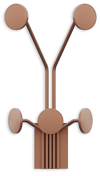 Wieszak ścienny Giraffe metalowy miedziany 