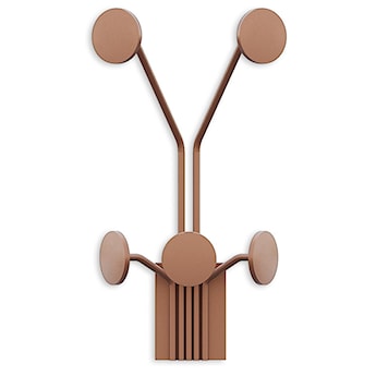 Wieszak ścienny Giraffe metalowy miedziany