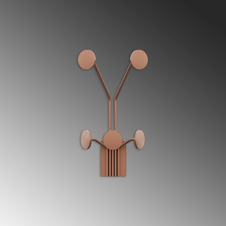 Wieszak ścienny Giraffe metalowy miedziany  - zdjęcie 5