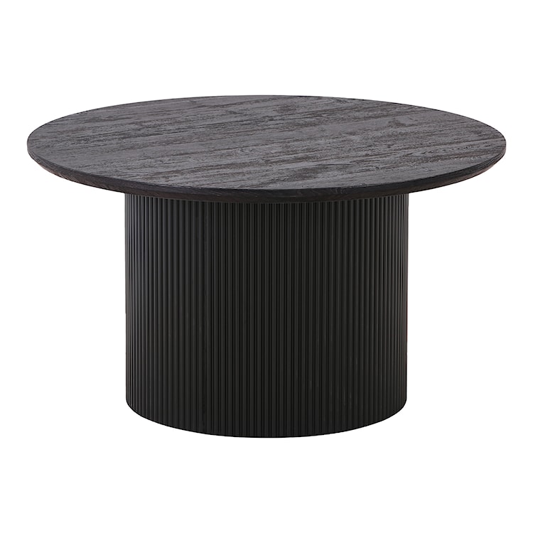 Stolik kawowy do salonu Gleasite okrągły 80 cm ciemnobrązowy