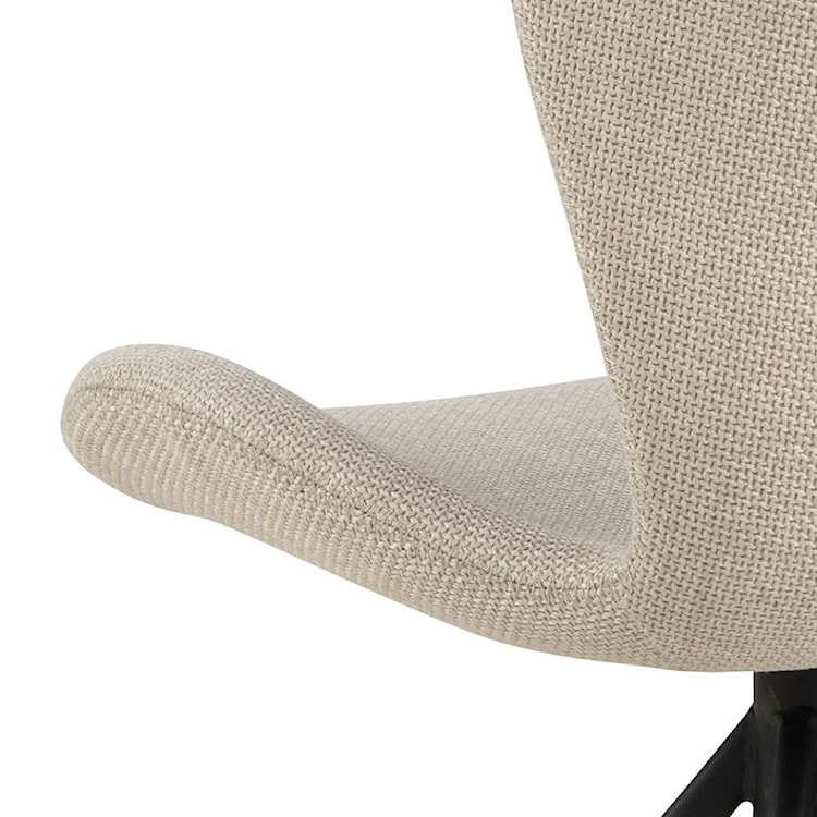 Krzesło tapicerowane Glena obrotowe na metalowych nóżkach beżowe  - zdjęcie 7