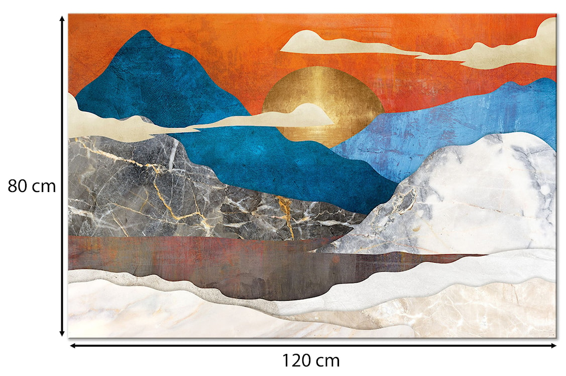 Obraz Górska sielanka jednoczęściowy 120x80 cm szeroki  - zdjęcie 3