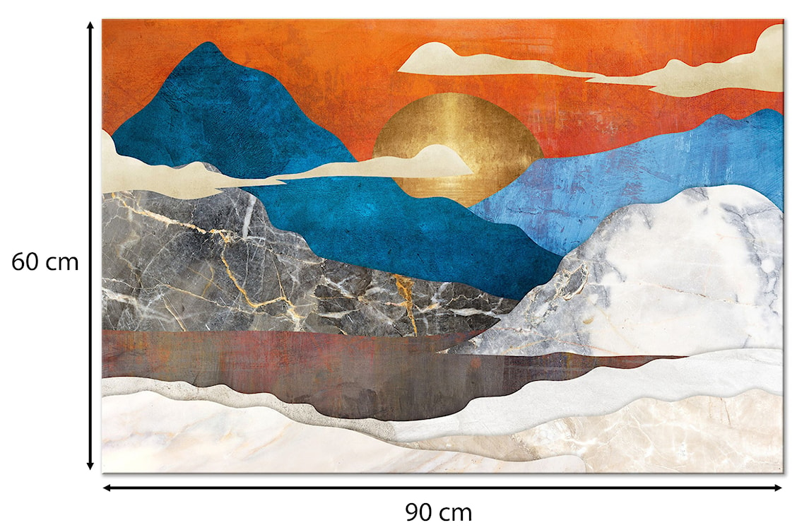 Obraz Górska sielanka jednoczęściowy 90x60 cm szeroki  - zdjęcie 4