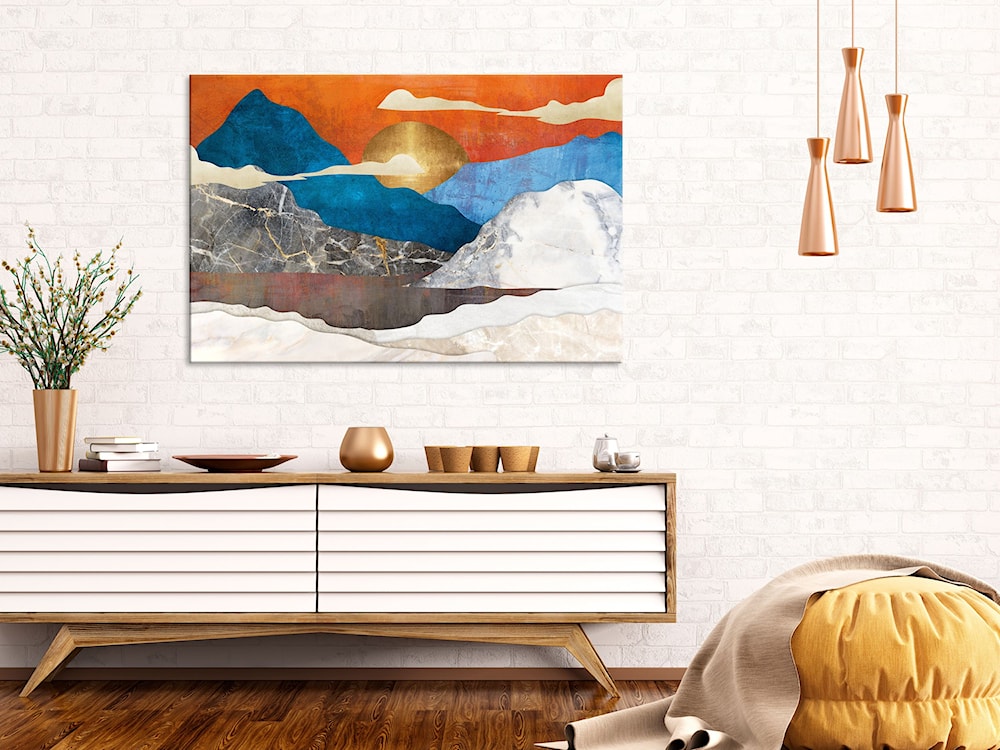Obraz Górska sielanka jednoczęściowy 90x60 cm szeroki  - zdjęcie 2