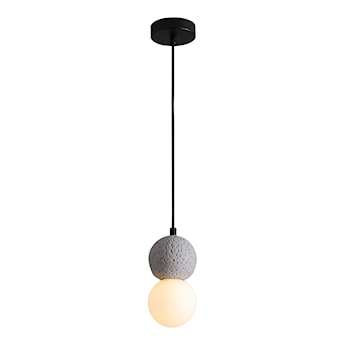 Lampa wisząca Granao 150 cm czarna z elementem betonu