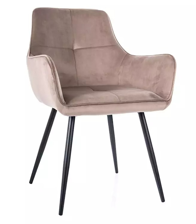 Krzesło tapicerowane Grape beżowy velvet