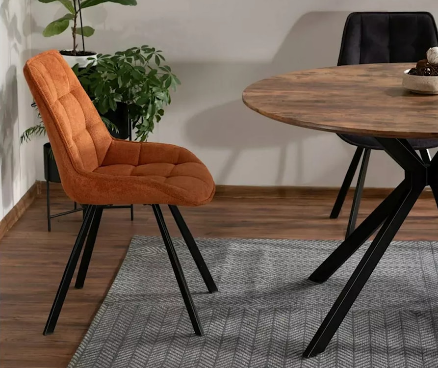 Stół do jadalni Aster okrągły średnica 120 cm orzech vintage  - zdjęcie 2
