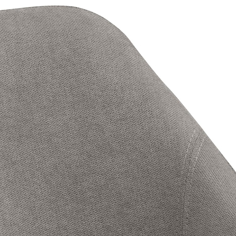 Krzesło tapicerowane Gurkeli klasyczne szare na drewnianej podstawie  - zdjęcie 5