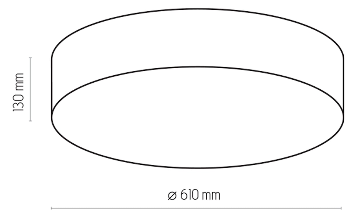 Plafon Harnalls średnica 60 cm beżowy  - zdjęcie 3