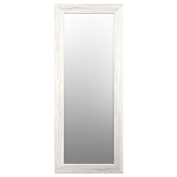 Lustro ścienne Hausly 148x56 cm białe drewno