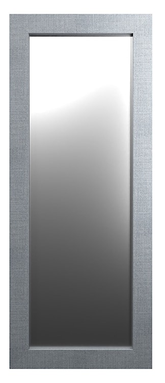 Lustro ścienne Hausly 148x56 cm szare płótno 