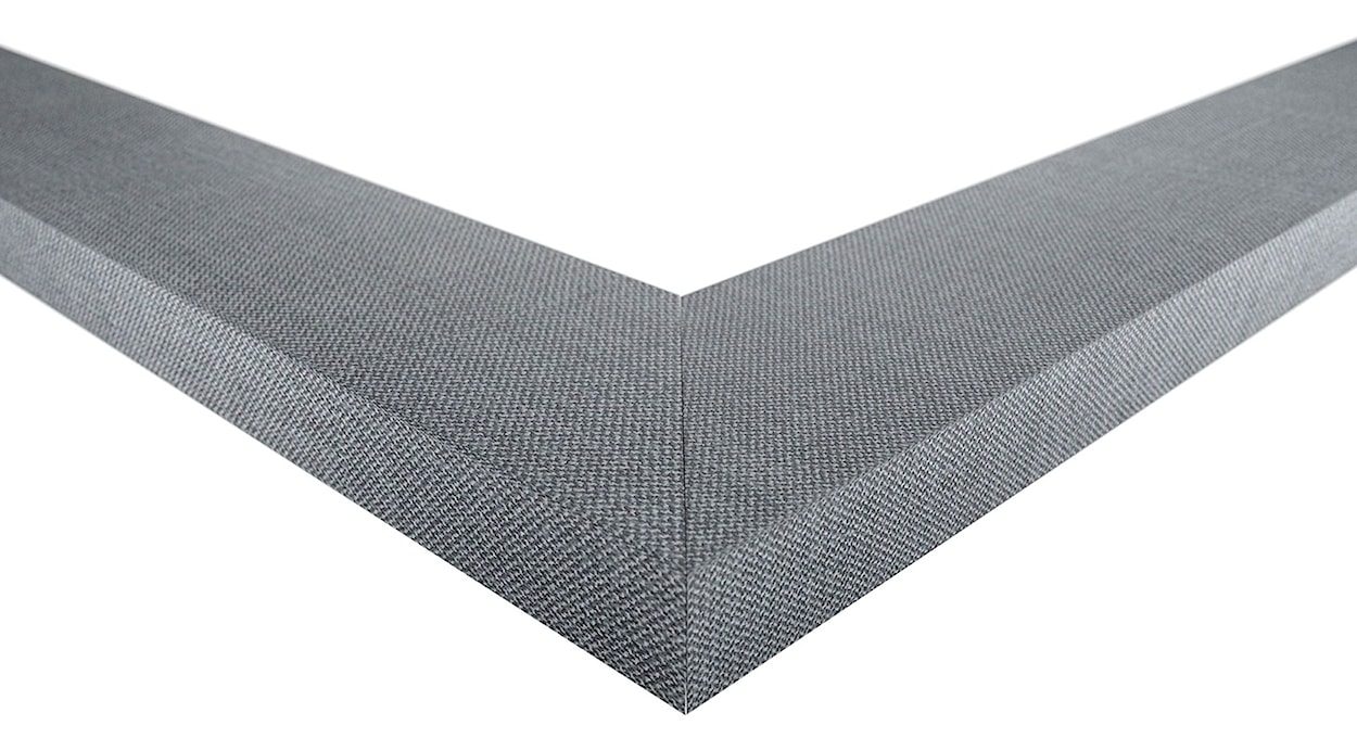 Lustro ścienne Hausly 148x56 cm szare płótno  - zdjęcie 5