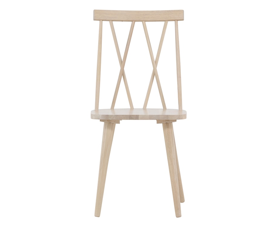 Krzesło drewniane Hellists bielone   - zdjęcie 5