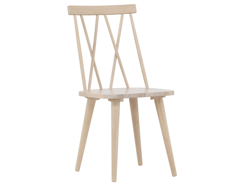 Krzesło drewniane Hellists bielone 