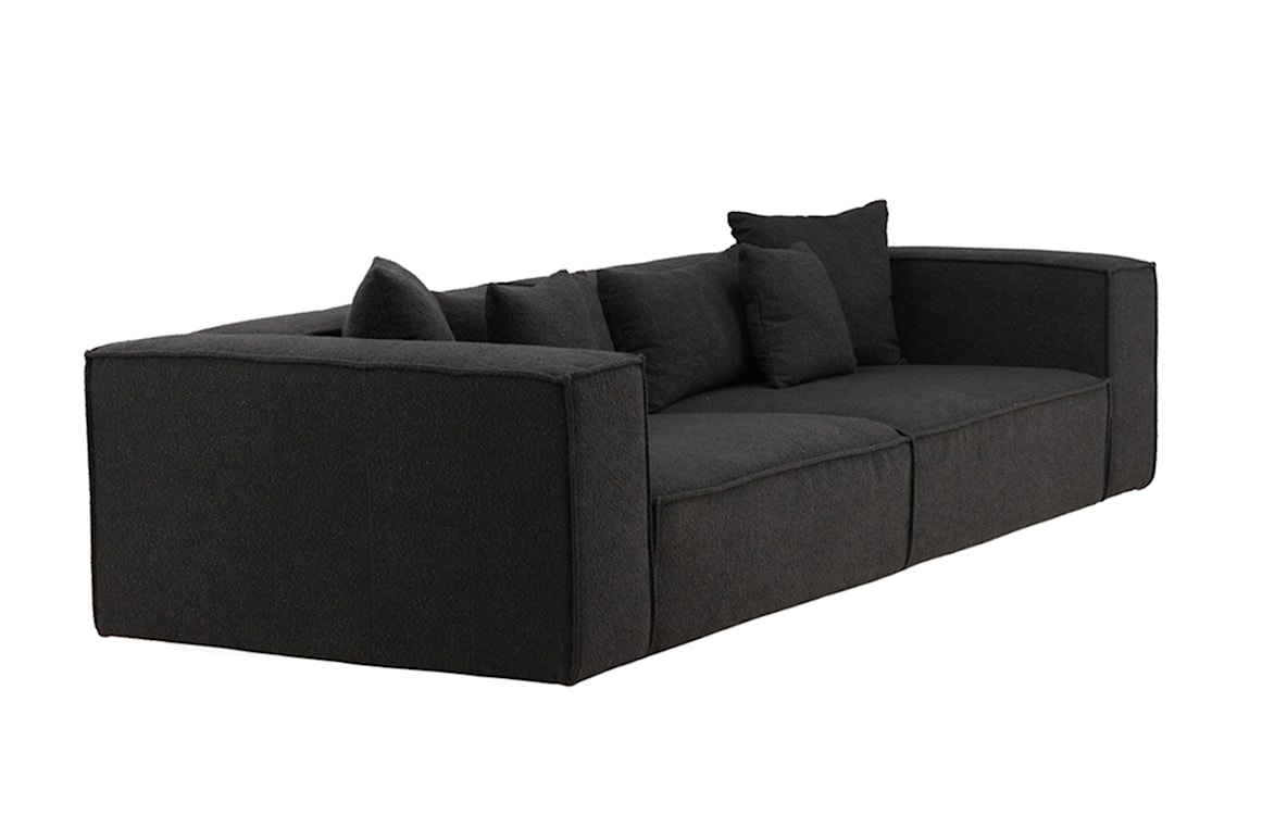 Sofa trzyosobowa Herolly 284 cm czarna  - zdjęcie 4