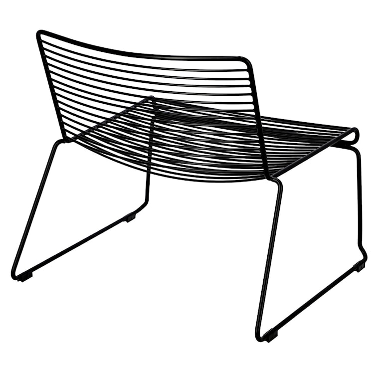 Fotel metalowy Focilly czarny  - zdjęcie 2