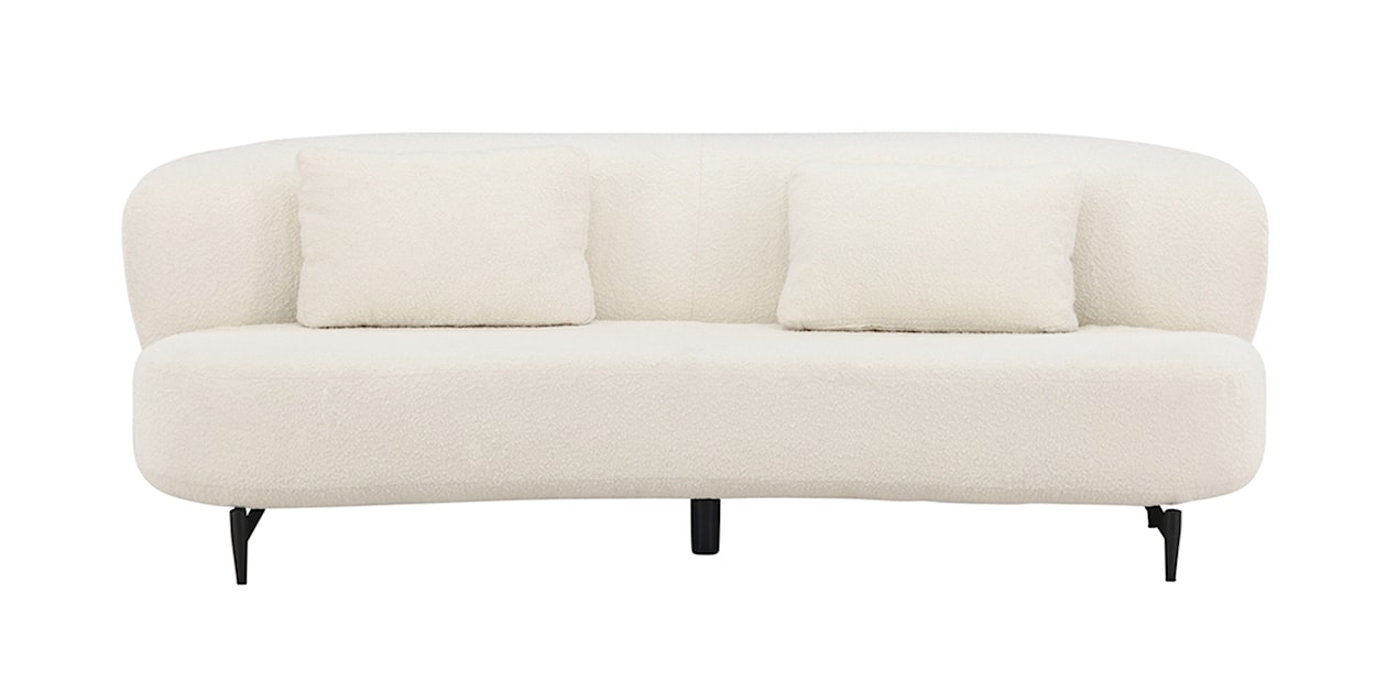 Sofa trzyosobowa Hillum w tkaninie boucle biała  - zdjęcie 7