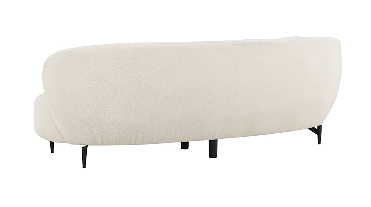 Sofa trzyosobowa Hillum w tkaninie boucle biała  - zdjęcie 10
