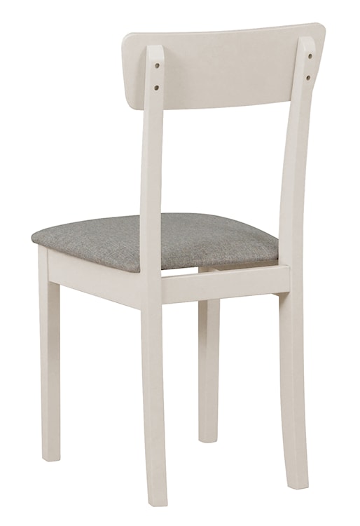 Krzesło drewniane do jadalni tapicerowane Wehron jasnobeżowe/kaszmir  - zdjęcie 4