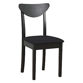 Krzesło drewniane do jadalni tapicerowane Belgari czarne
