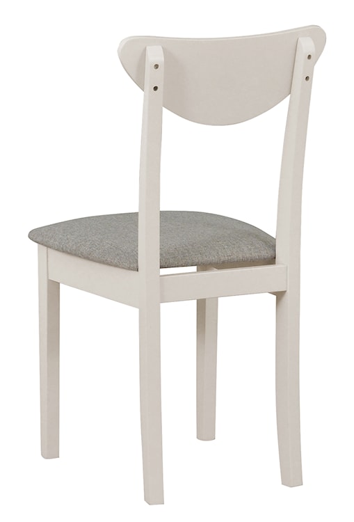 Krzesło drewniane do jadalni tapicerowane Belgari jasnobeżowe/kaszmir  - zdjęcie 5