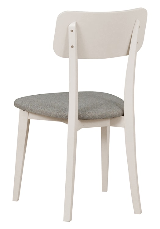 Krzesło drewniane do jadalni tapicerowane Sebore jasnobeżowe/kaszmir  - zdjęcie 5