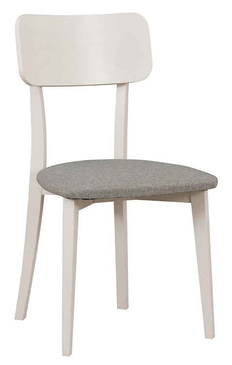 Krzesło drewniane do jadalni tapicerowane Sebore jasnobeżowe/kaszmir 