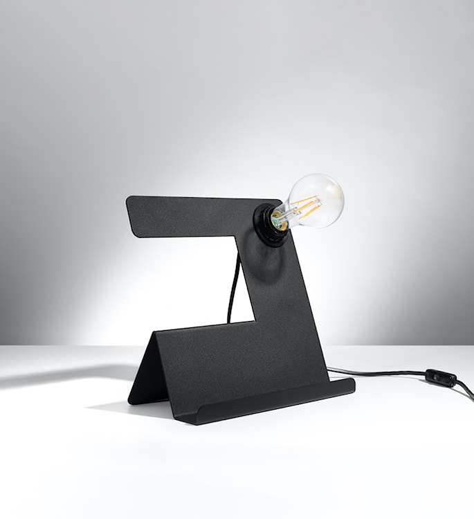 Lampka na biurko Invils czarna  - zdjęcie 5