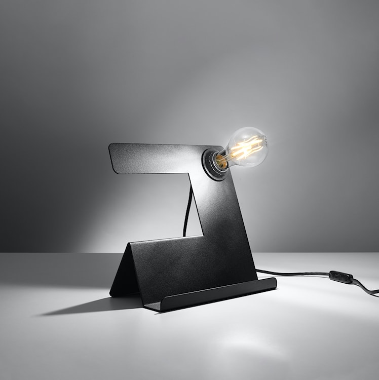 Lampka na biurko Invils czarna  - zdjęcie 3