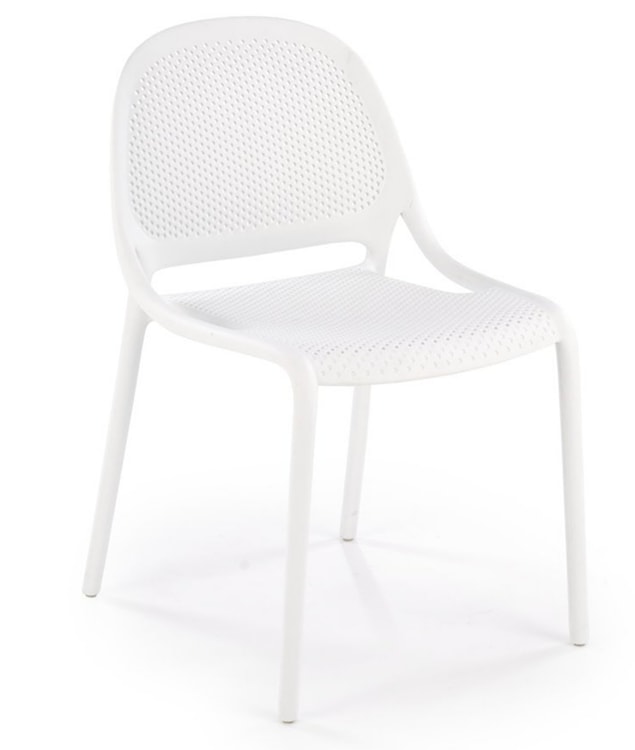 Krzesło z tworzywa Daveric białe