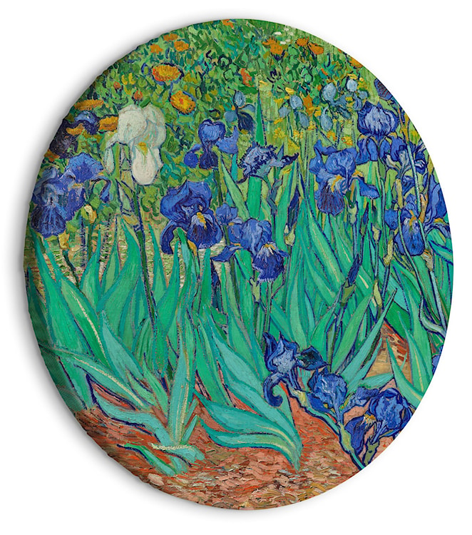 Obraz okrągły Irysy Vincent van Gogh średnica 40 cm  - zdjęcie 2
