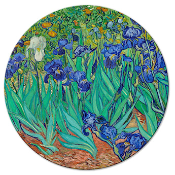 Obraz okrągły Irysy Vincent van Gogh średnica 40 cm