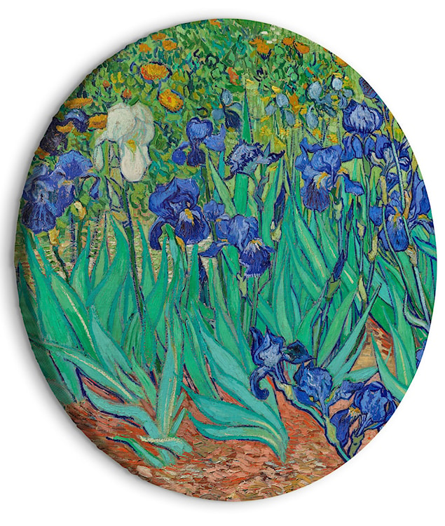 Obraz okrągły Irysy Vincent van Gogh średnica 60 cm  - zdjęcie 3