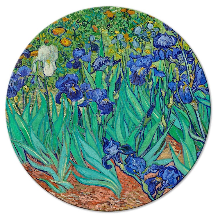 Obraz okrągły Irysy Vincent van Gogh średnica 60 cm