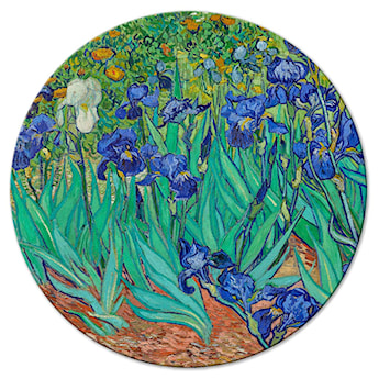 Obraz okrągły Irysy Vincent van Gogh średnica 80 cm