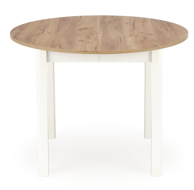 Stół rozkładany Nelloom 102-142x102 dąb craft/ biały  - zdjęcie 2