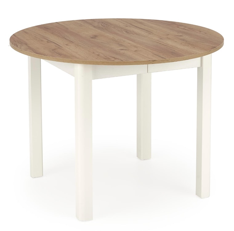 Stół rozkładany Nelloom 102-142x102 dąb craft/ biały 