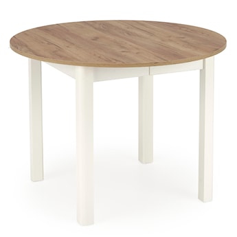 Stół rozkładany Nelloom 102-142x102 dąb craft/ biały