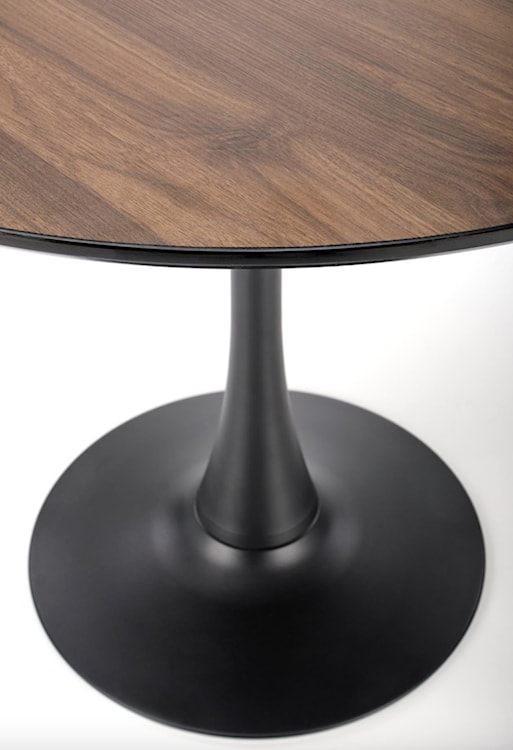 Stół okrągły Basive średnica 90 cm dąb złoty/ czarny  - zdjęcie 6