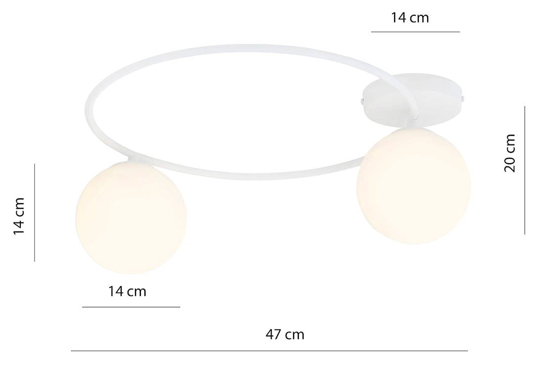 Plafon Komards biały x2  - zdjęcie 10