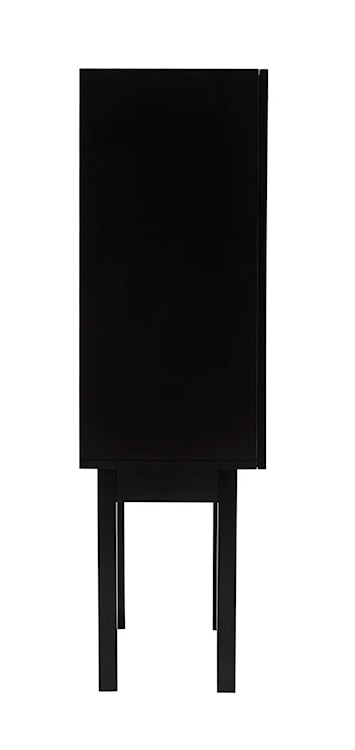 Komoda Aviale 135x75 cm z rattanowymi frontami czarna  - zdjęcie 10