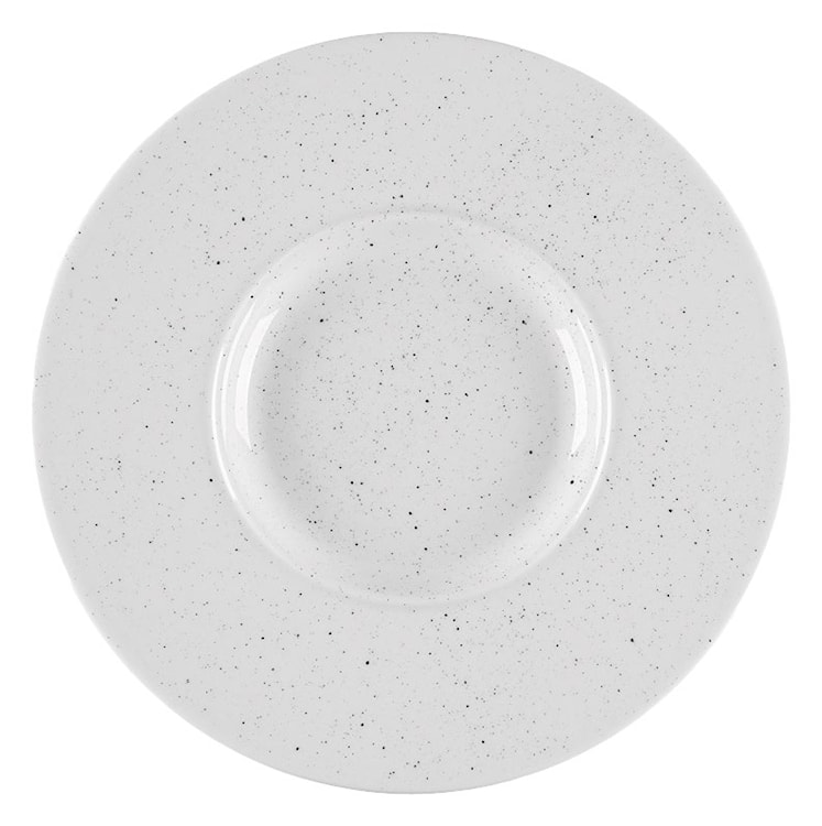 Talerz płytki do pasty porcelanowy Art. 27 cm jasnoszary 
