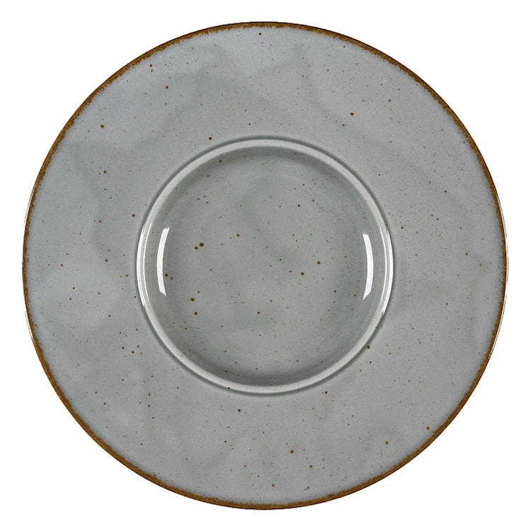 Talerz płytki do pasty porcelanowy Art. 27 cm ciemnoszary 
