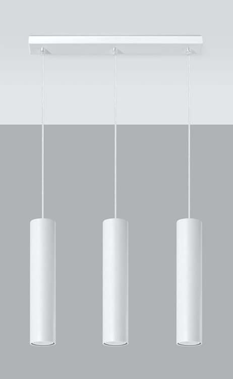 Lampa wisząca Lagga x3 biała  - zdjęcie 4