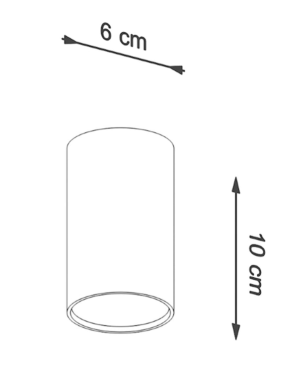 Plafon Lagga 10 cm biały  - zdjęcie 4