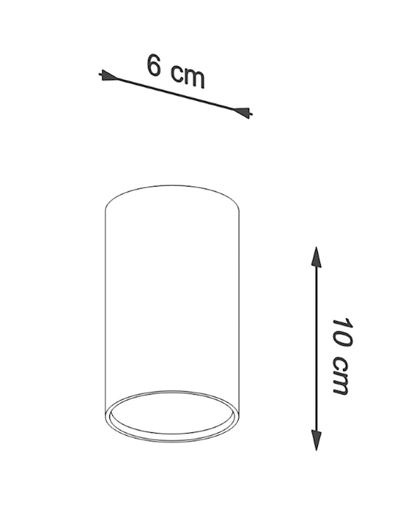 Plafon Lagga 10 cm czarny  - zdjęcie 4