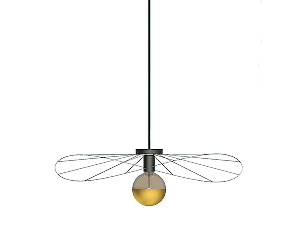 Lampa wisząca Exectic 70 cm czarna