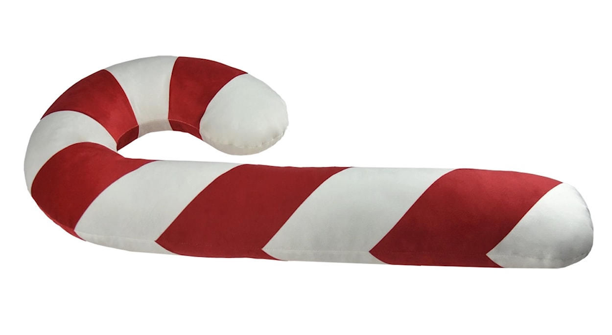Poduszka XMAS 75 cm czerwona laska cukrowa  - zdjęcie 4