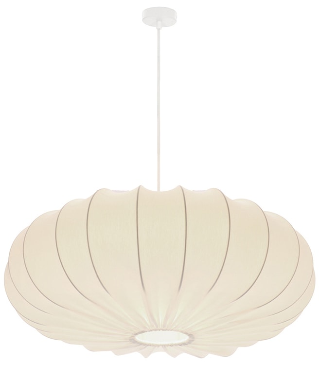 Lampa wisząca Cafee średnica 66 cm latte z białą podstawą  - zdjęcie 6
